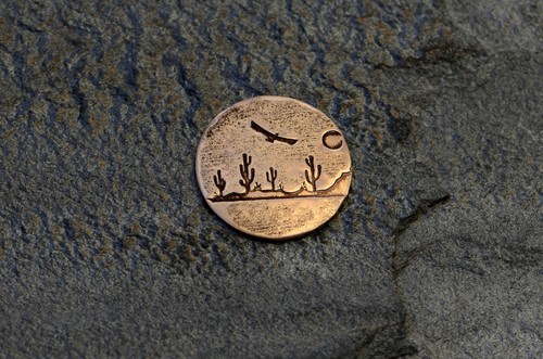 Bronze golf ball marker - , with