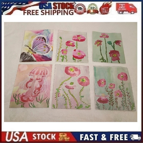 6pc watercolor wall art - 6pc,