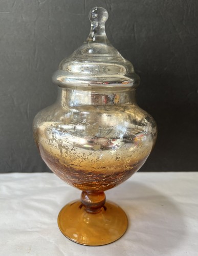 Mercury glass jar - mercury, with