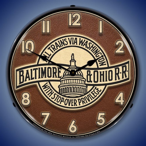 Railroad wall clock led - railroad,
