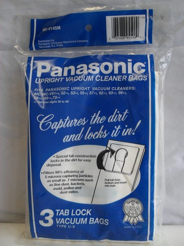 Panasonic upright vacuum - upright, bags