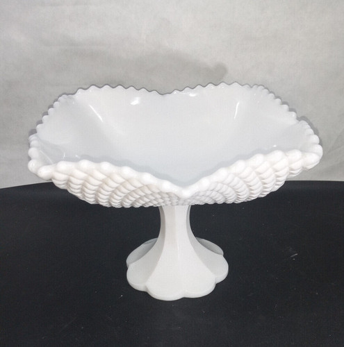 Vintage milk glass hobnail - milk,
