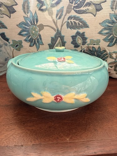 Vtg coors pottery rosebud - coors,