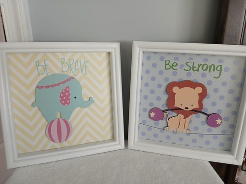 Framed art work - work, for