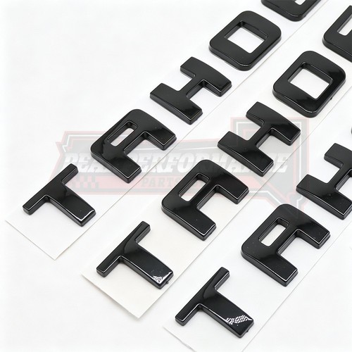 3pcs gloss black letters - 3pcs,