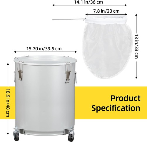 Gallon fryer grease bucket - 16,