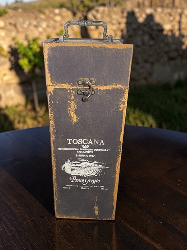 Toscana wooden wine bottle - wine,