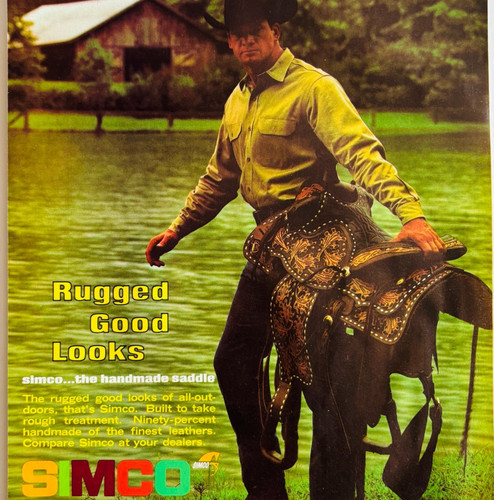 1968 simco horse - horse, saddles