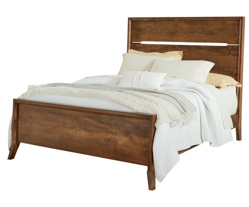 Solid wood panel - bed, amish