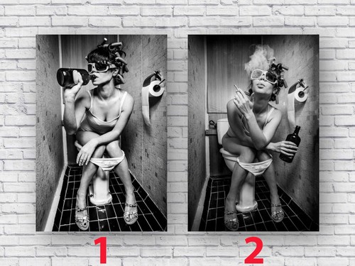 Vintage black white bathroom - white,
