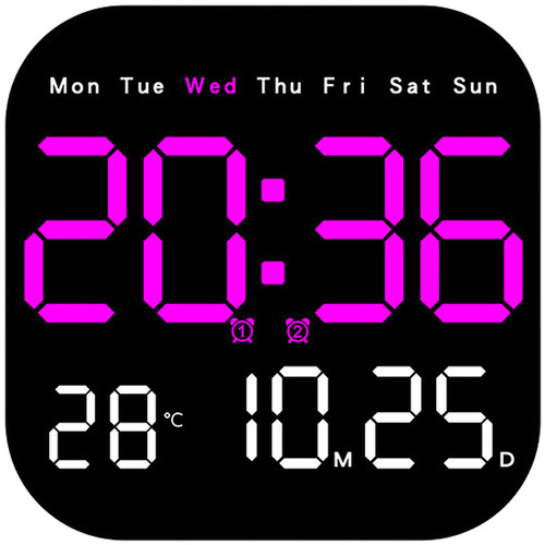 Led wall clock - clock, 18.5