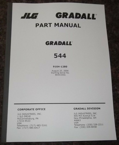 Jlg gradall 544 telescopic - jlg,