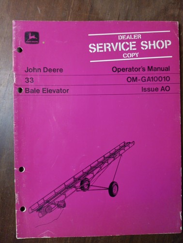 John deere bale - bale, elevator