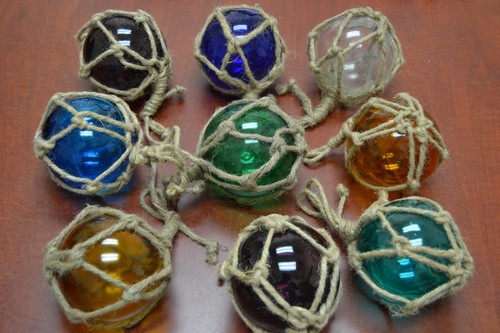 Pcs reproduction glass float - 4,