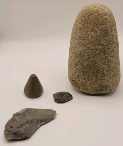 Grinding stone tool - 5", indian