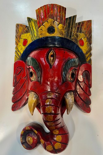 Vintage hand carved ganesha - vintage,