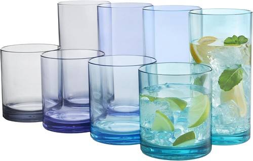 Plastic drinking glasses set - glasses,
