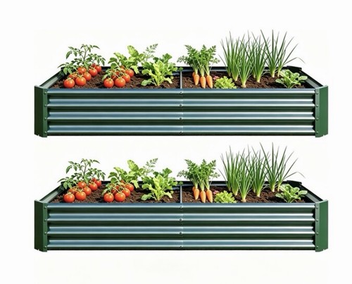 Pack green garden beds - green,