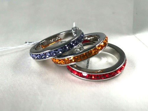 Coach stackable crystal ring