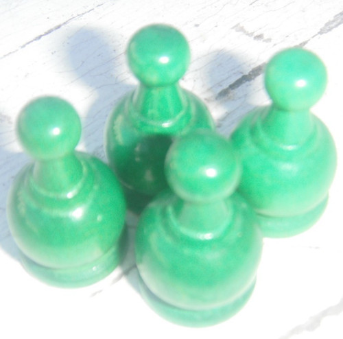 Parcheesi vintage green - parcheesi,