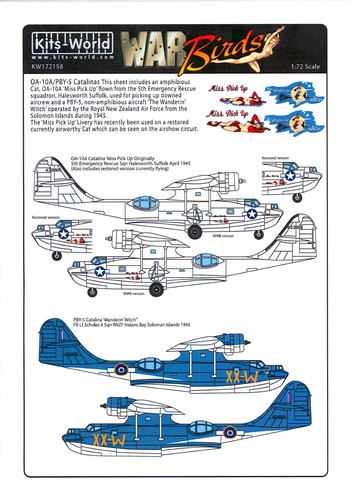 Kits world decals oa - 1/72, oa-10a