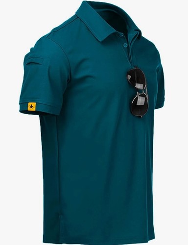 Men green polo - shirt, short