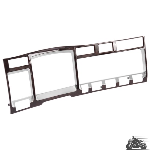 Woodgrain chrome dash bezel - woodgrain,