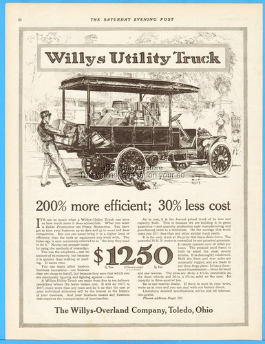 1913 willys overland toledo - willys, co