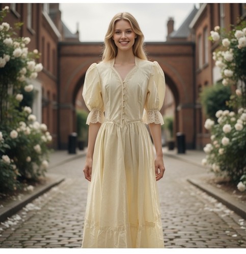 Vintage gunne sax satin - satin, dress
