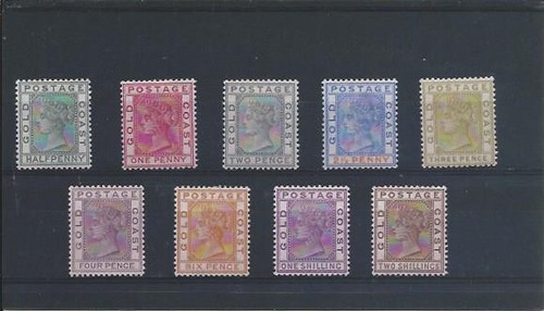 Gold coast 1884 set nine - 1884-91, of