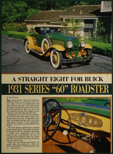 Buick 1931 series roadster - series, 60