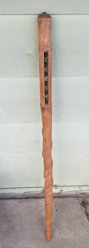 Antique folk art wood hand