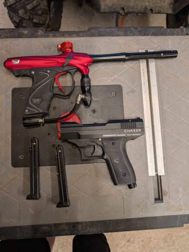 Paintball gun and - gun, gear
