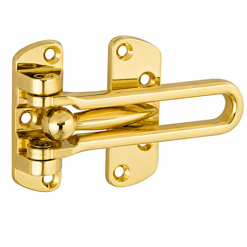 Brass swing bar door lock - brass,