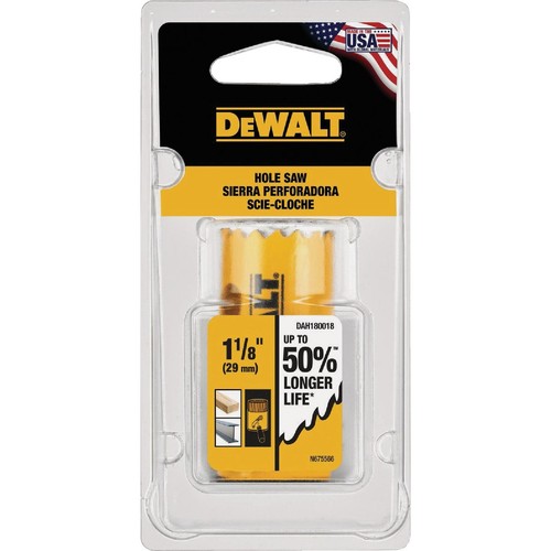 Dewalt bi metal - 1-1/8, bi-metal