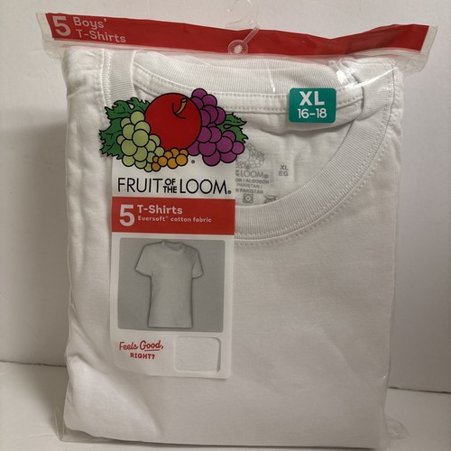 Boy white cotton crew - 5, boy's