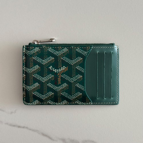 Goyard bourbon zipped card - bourbon,