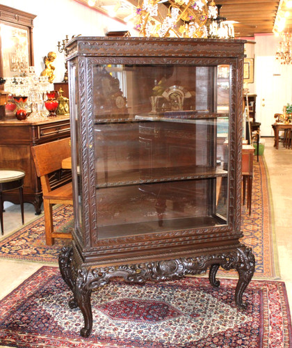 French antique carved mahogany - antique,