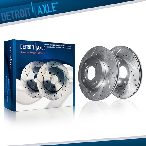 Front drilled brake - rotors, for