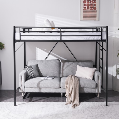 Metal loft bed - with, built-in