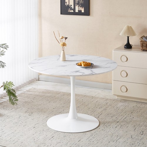 White marble color - white, top