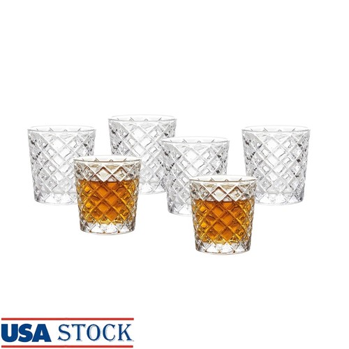 Clear diamond cut glass - cut,