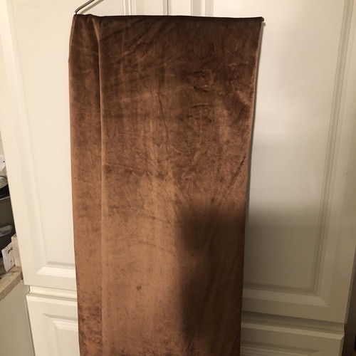 Bronze brown velvet - brown, curtains