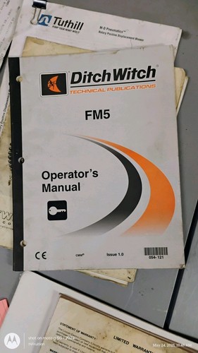 Ditch witch model fm5 mud - ditch,