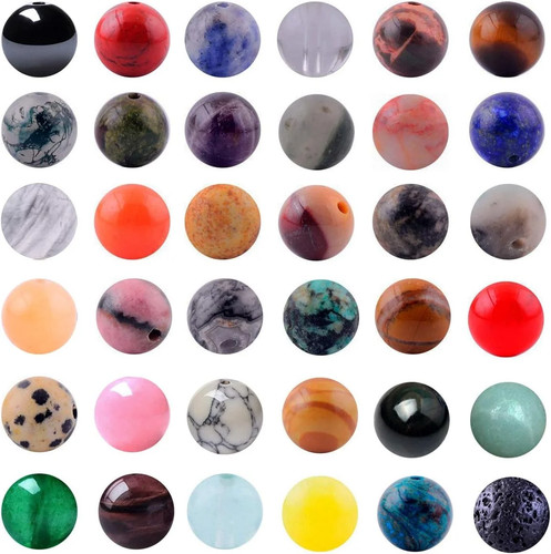 Natural stone beads - natural,