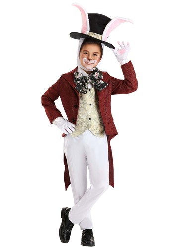 Kid white rabbit costume - white,