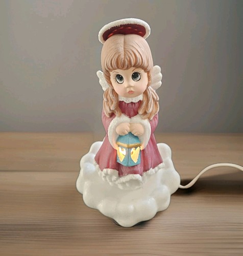Vtg lighted hand painted - hand,