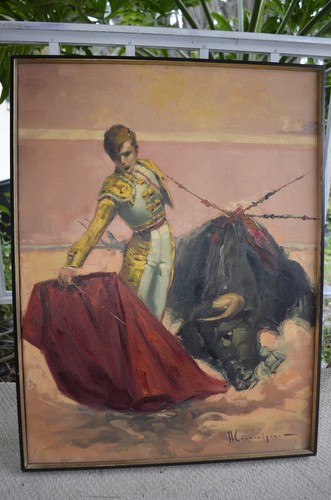 Spanish matador bull mcm folk - matador,
