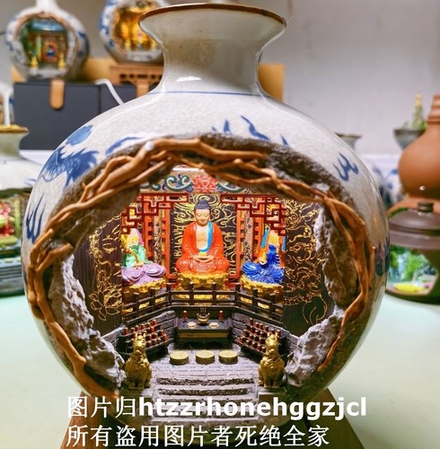 Electric ceramic vase - electric, buddhist