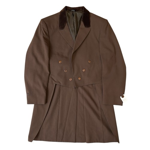 Vtg 70s after six - brown, velvet